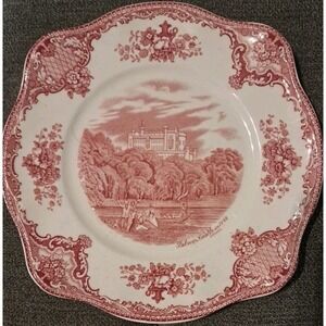 Johnson Brothers England Red Old Britain Castles Belvoir Castle 1792